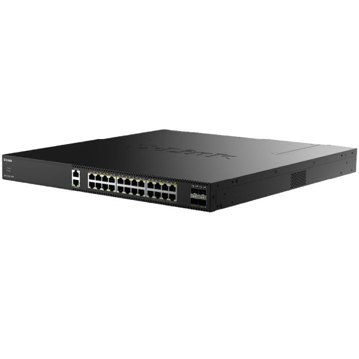 D-Link DXS-1250-28YP Switch Gestionable 24 Puertos Multi-Gigabit PoE++ y 4 SFP28